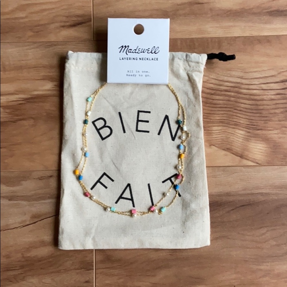 Madewell multicolor beaded  Necklace - Picture 3 of 8